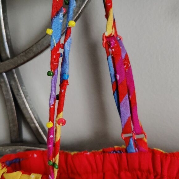 NWT $115 FARM Rio ruffle spaghetti strap top - Picture 4 of 7